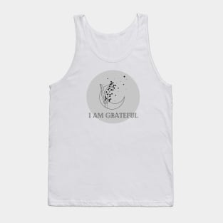 Affirmation Collection - I Am Grateful (Gray) Tank Top